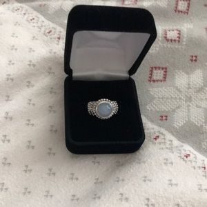 Blue Chalcedony Sterling Silver ring